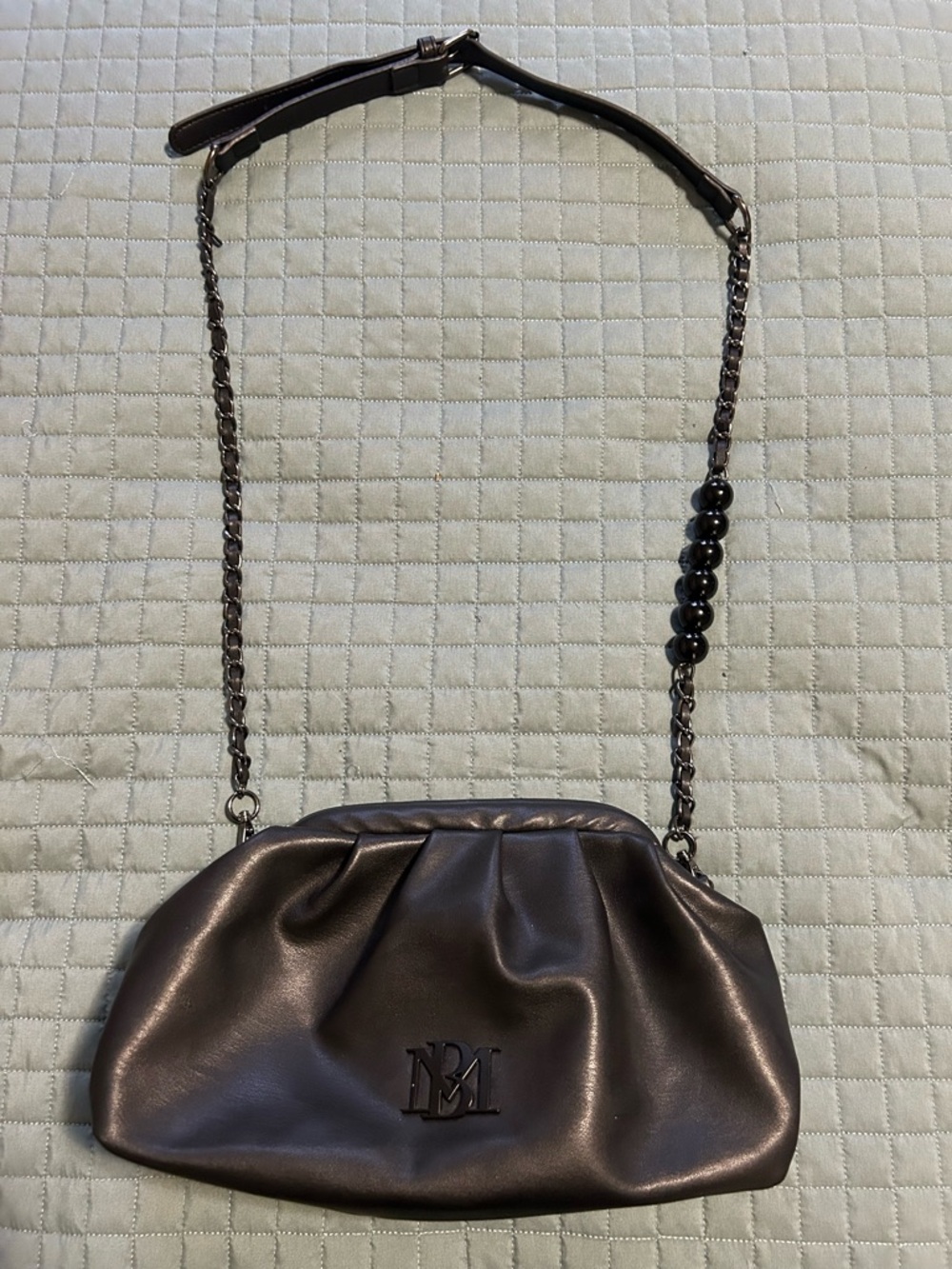 Badgley Mischka Leather Chain-Handle Shoulder Bag